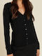 Forel Women's Knitted Cardigan Black