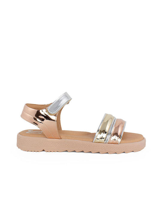 Ds Girls Anatomic Sandals with Velcro Pink