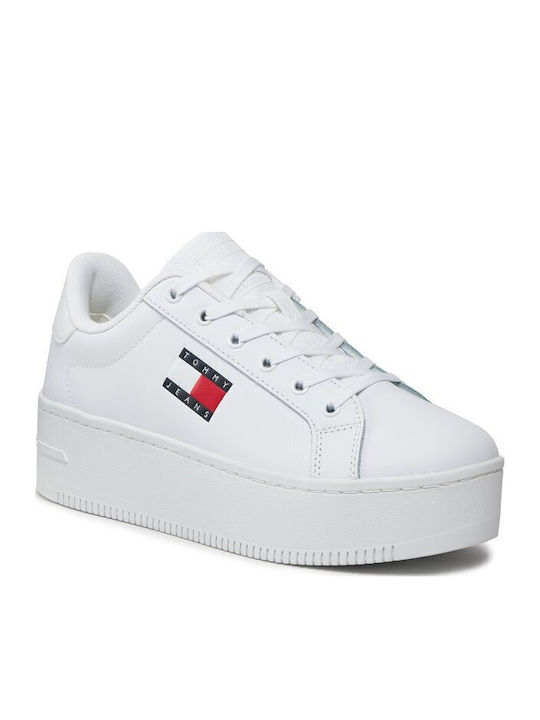 Γυναικεία Flatforms Sneakers Λευκό