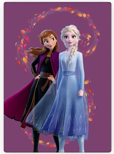 Disney Decke Vlies Disney Frozen Wind Lila 100x140cm