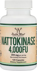 Double Wood Nattokinase 200mg 120 κάψουλες
