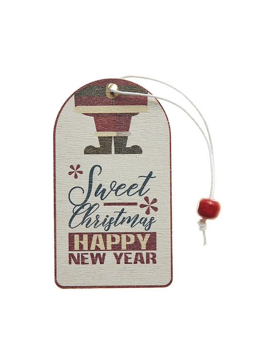 Hanging Ornament Label Wooden 10cm Set 9pcs