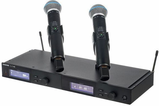 Shure SLXD24DE Beta 58 Drahtlos Δυναμικό Mikrofon Handgemacht für Gesang