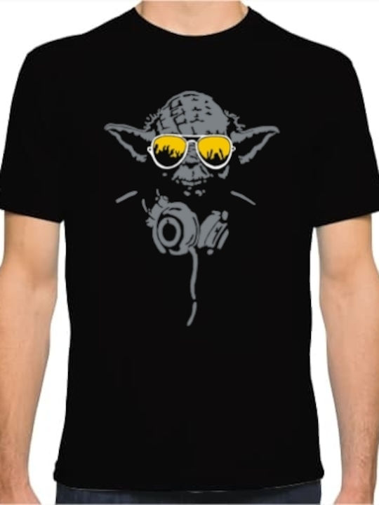 Dj Yoda Tricou Negru Din Bumbac