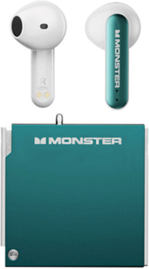 Monster XKT17 Earbud Bluetooth Handsfree Earphones with Charging Case Green