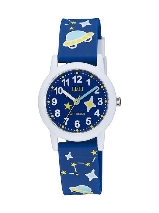 Q&Q Kids Analog Watch with Rubber/Plastic Strap Blue