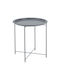 Round Side Coffee Table Wr Metal Gray W47xL47xH50cm