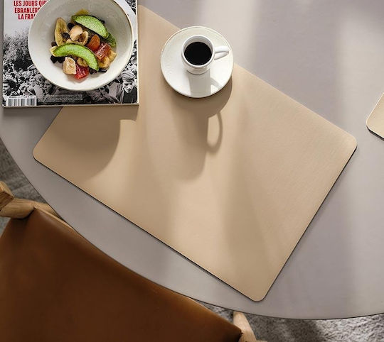 Gofis Home Platzdeckchen Kunststoff Beige 32x45cm 1Stück