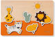 Holz Kinder Steckpuzzle Safari 5pcs Hauck