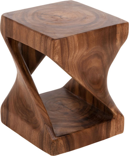 Hocker Für das Wohnzimmer Hölzernes Gebo Walnut 35x35x46.5cm