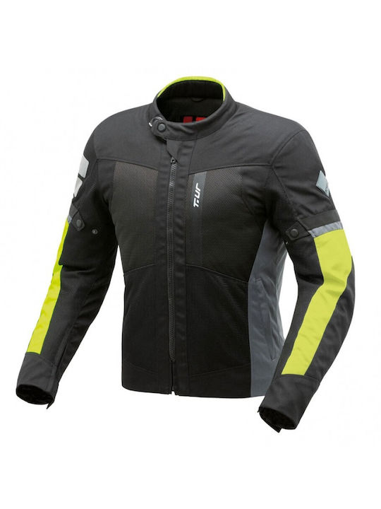 T.ur Etna Herren Motorradjacke 4 Jahreszeiten Anthracite/Yellow