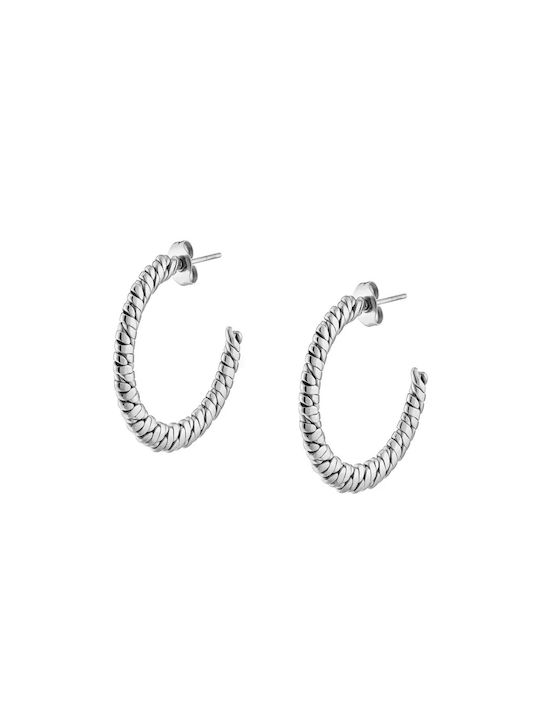 Oxzen Earrings Hoops made of Steel