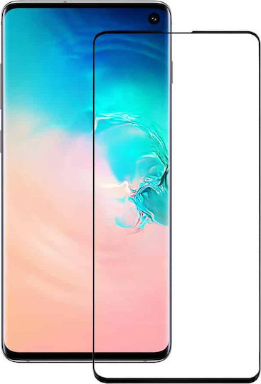Adeziv complet Full Face Tempered Glass Negru (Galaxy S10e)