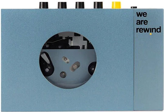 We Are Rewind Portable Radio-CD Player with Bluetooth and Silver Cassette Player
