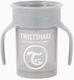 Twistshake Παιδικό Ποτηράκι από Πλαστικό Γκρι 230ml για 6m+