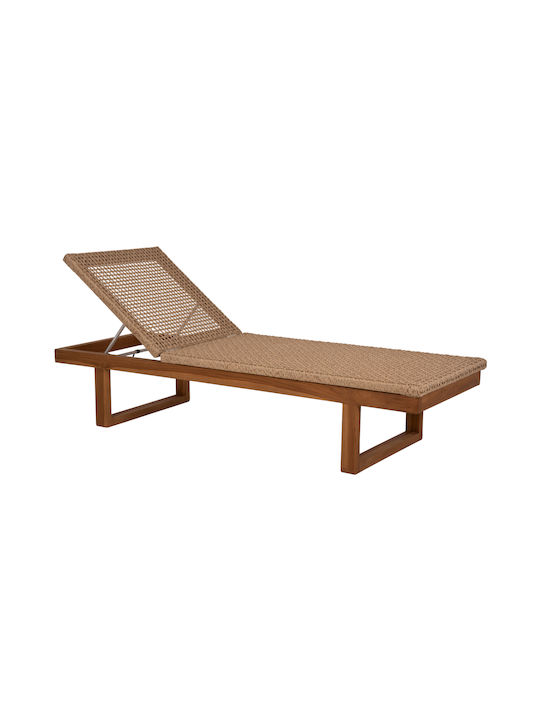 Deckchair Wooden 191x65cm.