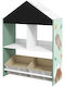 Zonekiz Children's Storage Box made of Wood Green 1pcs
