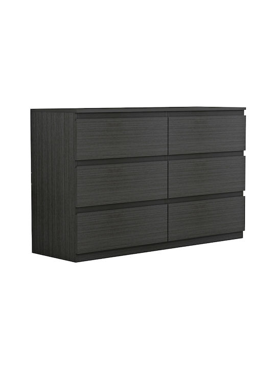 Wooden Chest of Drawers Wenge 120x40x75cm