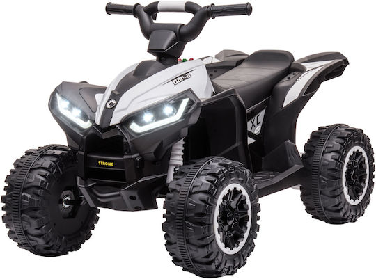 Kids Scooter Licensed Quad Electric 12 Volt White