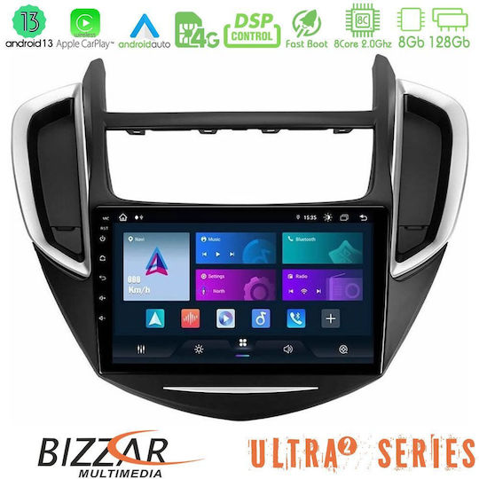 Bizzar Auto-Audiosystem für Chevrolet Trax 2013-2020 (Bluetooth/USB/WiFi/GPS/Apple-Carplay/Android-Auto) mit Touchscreen 9"