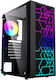 Gembird Fornax 2500 Gaming Midi Tower Κουτί Υπολογιστή με RGB Φωτισμό Μαύρο
