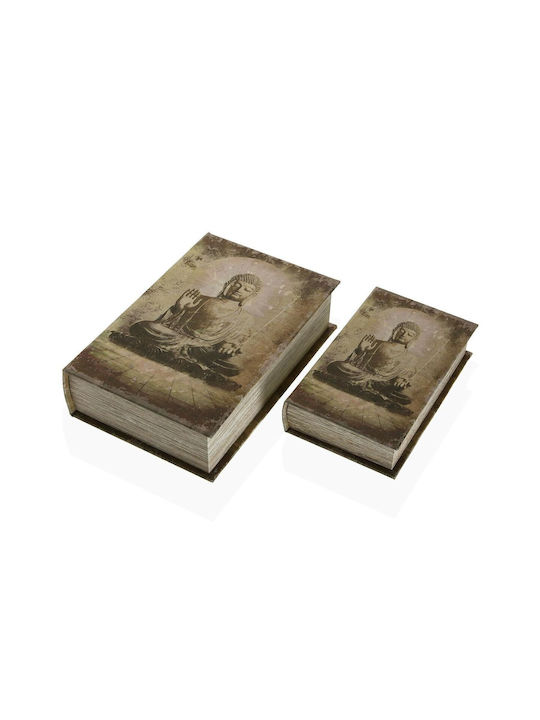 Versa Wooden Book Decorative Box 7x27x18cm