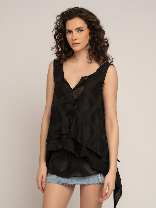 E-shopping Avenue Women's Blouse Sleeveless Black