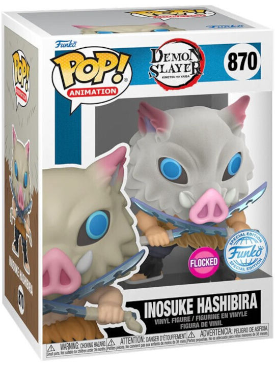 Funko Pop! Flocked Animation: Demon Slayer - Inosuke Hashibira 870 Special Edition