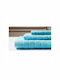 Melinen 3pc Bath Towel Set Turquoise