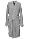 Nef-Nef Homeware Promise Set Collar Bathrobe Grey with Towels 380gr/m²