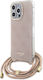 Guess Back Cover Plastic with Strap Pink (iPhon...