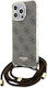 Guess Back Cover Plastic with Strap Brown (iPho...