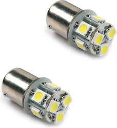 Autoline Lamps Car & Motorcycle P21W LED White 12V 2pcs