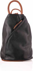 E-shopping Avenue Leather Women's Bag Backpack Black