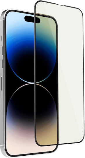 NetOne 5D 0.3mm Full Face Tempered Glass Negru (iPhone 15 Pro)
