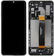 O ecran Incell cu Mecanism Tactil și Cadru pentru Samsung Galaxy A32 5G A326 (Negru)