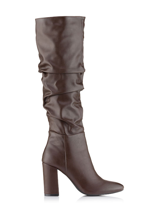 Vera Blum Women's Boots with Zipper Brown