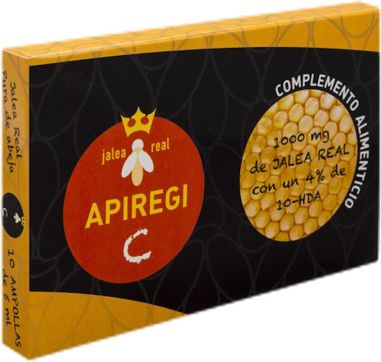 Artesania Agricola Jalea real Apiregi C Витамин за Енергия, Косата & Кожата 5 x 10мл
