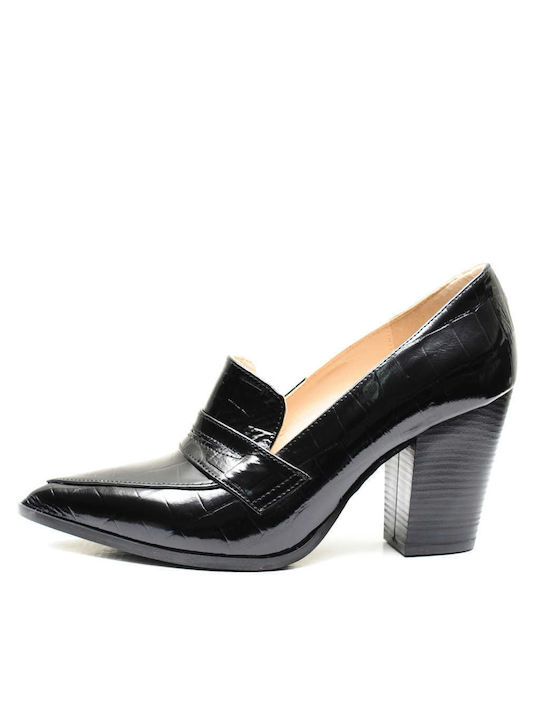 Gabriela Valeri Leather Black Heels