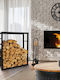 ML-Design Metallisch Regal Holzlagerung