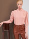 Forel Women's Blouse Long Sleeve Pink