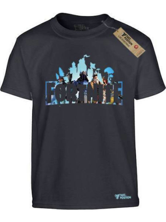 Kinder-T-Shirt Schwarz