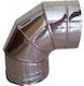 Metallwork 90 Γωνία Σύνδεσης Καπνοδόχου Inox 230mm Ασημί