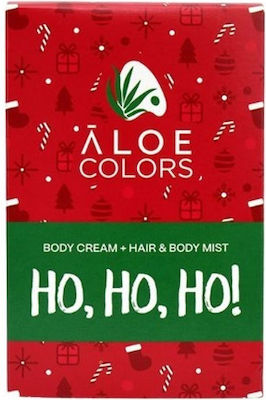 Aloe Colors Ho Ho Ho Skin Care Set for Moisturizing with Body Cream