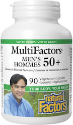 Natural Factors Men's MultiFactors 50+ 90 Капсули Natural Factors Men's MultiFactors 50+ 90 Капсули