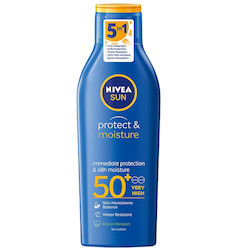 Nivea Sonnencreme Schutz & Feuchtigkeit SPF50+ 200ml Nivea Sonnencreme Schutz & Feuchtigkeit SPF50+ 200ml