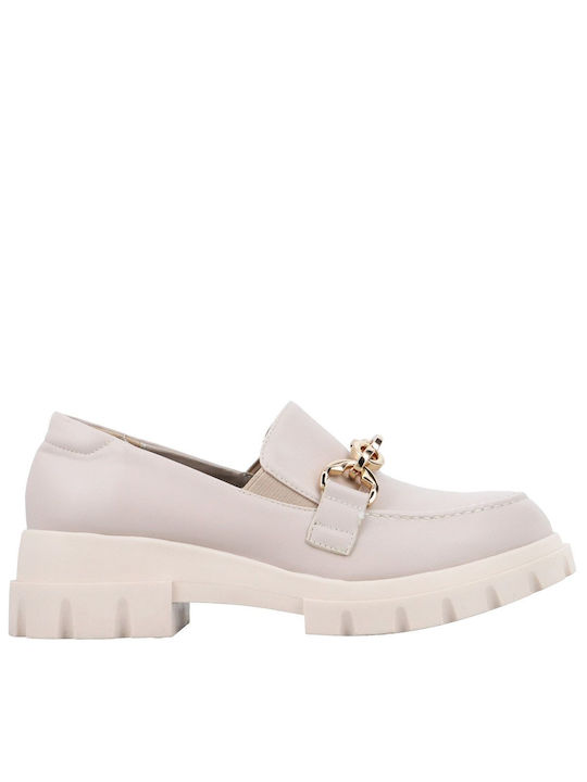 Γυναικεία Loafers σε Λευκό Χρώμα
