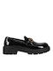 Camille Patent Leather Women's Loafers in Black Color