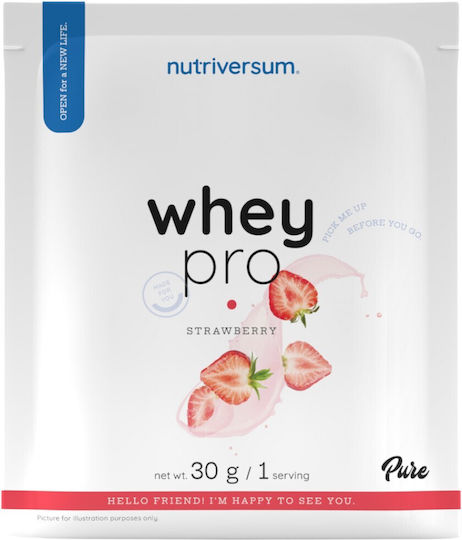 Nutriversum Whey Pro Протеин Суроватъчен с Вкус Ягода 30гр