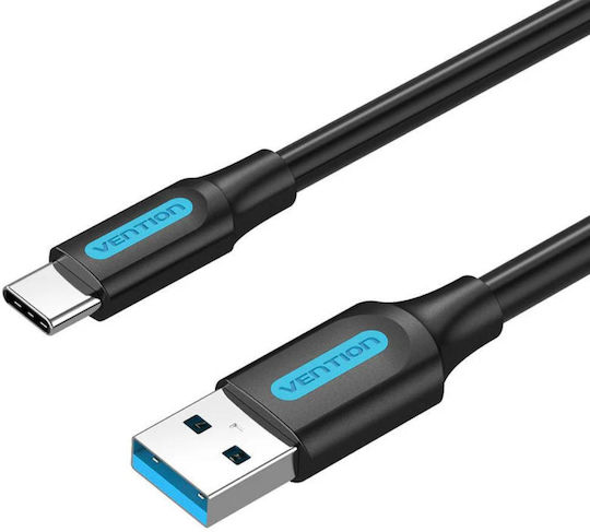 Vention USB 3.0 Cable USB-C male - USB-A 60W Μαύρο 1m COZBF